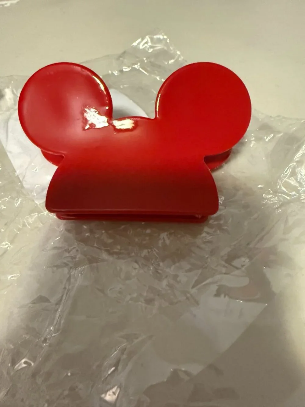 Mickey Shaped Claw Clip Hair Accessory - Red